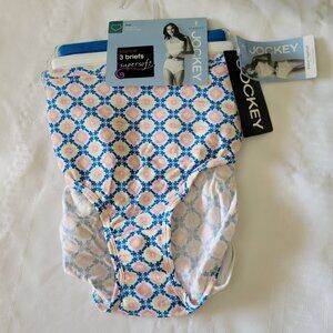 JOCKEY Size 7 Classic Fit Modal Stretch Brief Panty 3-Pack NWT